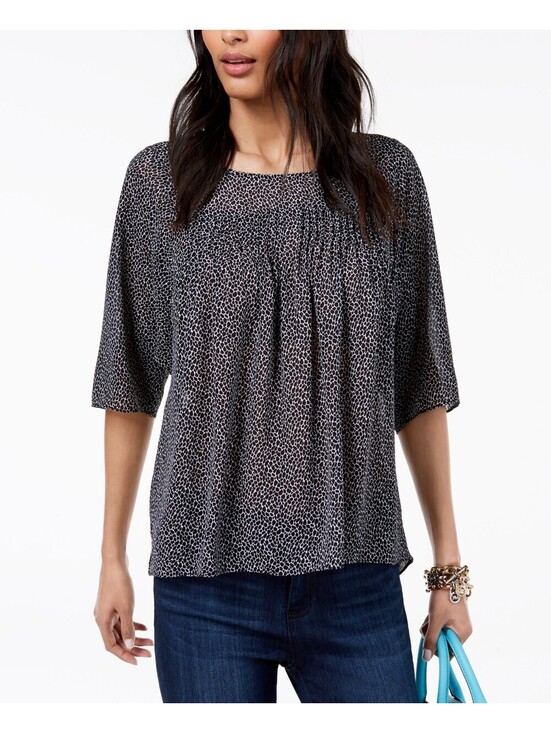 Michael Kors Tops - Michael Michael Kors Womens Printed Pleated Top Size XS